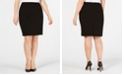 Calvin Klein Plus Size Soft Crepe Pencil Skirt 